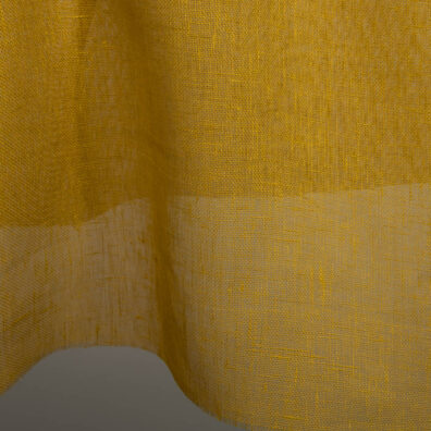 Gul linstoff, gjennomsiktig.