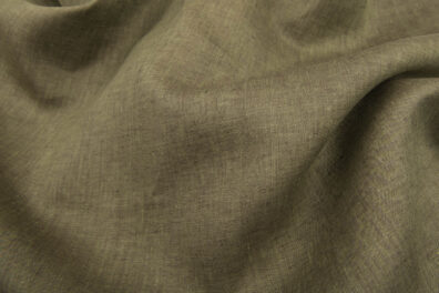 Linstoff i mørk grønn farge.