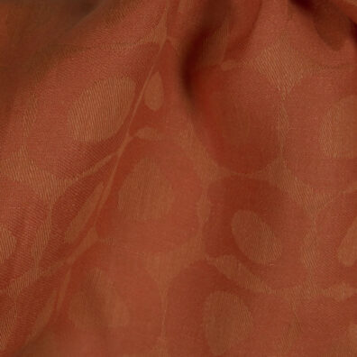 100% lin i oransje farge med bobler.