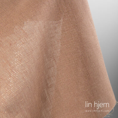 Brunt linstoff, skinnende.