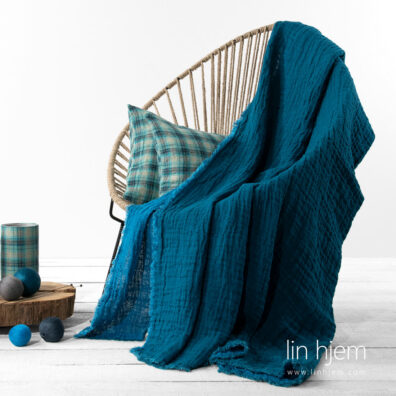 Tosidig blått linpledd.