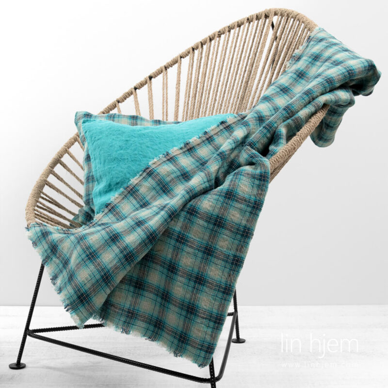 Linpledd i gr&oslash;nne ruter.