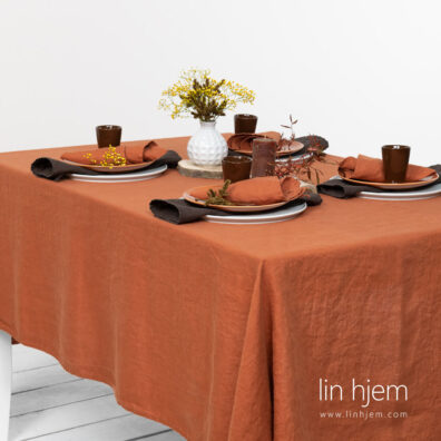 Vasket linduk, mørk oransje farge.