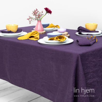 Vasket linduk i lilla farge.