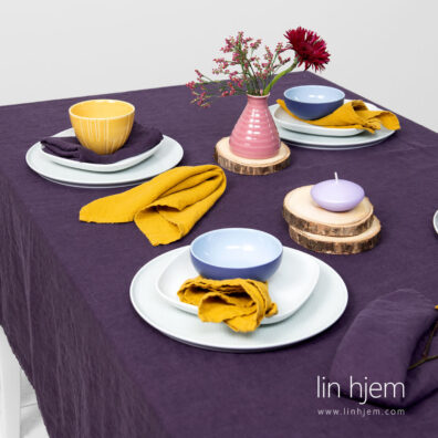 Vasket linduk i lilla.