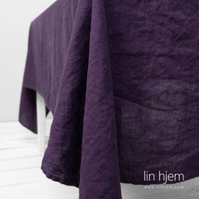 Linduk i vasket lin, lilla.