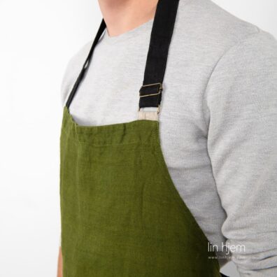 Forkle i lin, grønt.