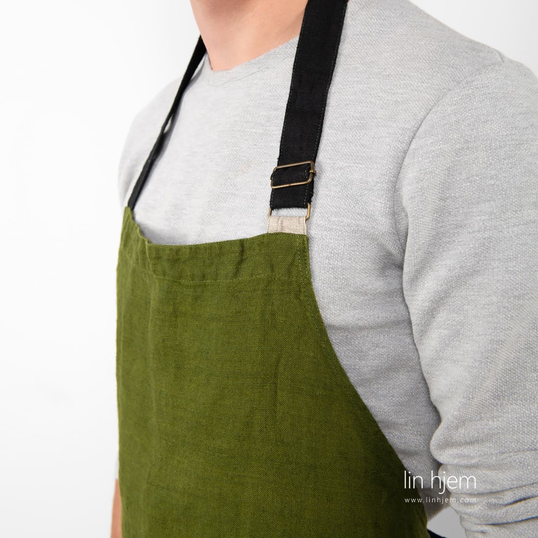 Forkle i lin, grønt.