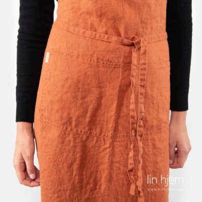 Forkle i lin, oransje.