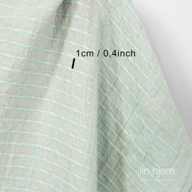 Vasket linstoff, grønnaktig.