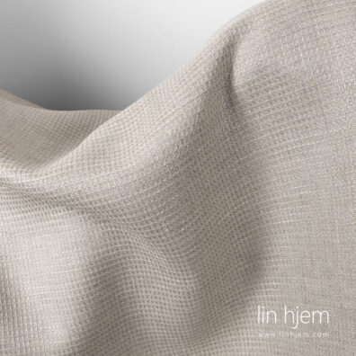 Linstoff med små vaffel ruter.