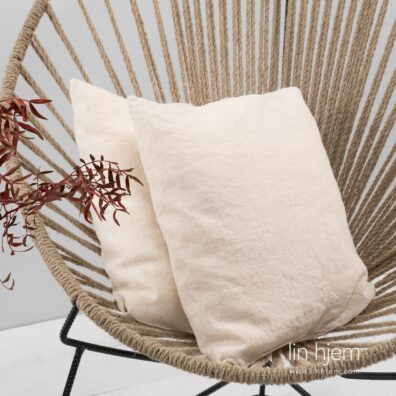 Melange sengesett, beila, brunt.