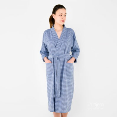 Blå morgenkåpe dame, mary.