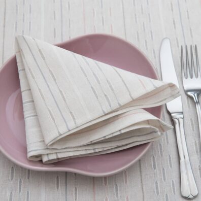 Hvit serviett, riga.