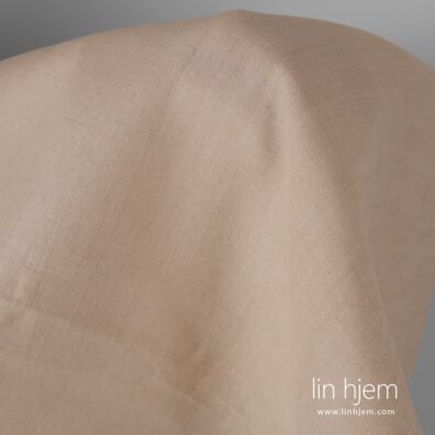 100% linstoff, brunaktig.