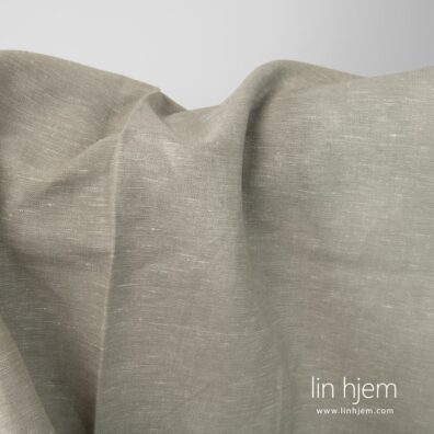 Halvlin melange stoff i grå farge.