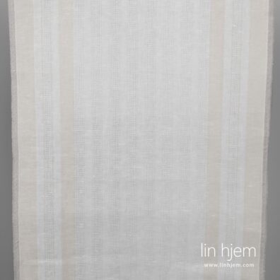 Linstoff med gjennomsiktige striper.