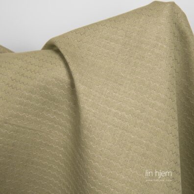 Lin-bomulls stoff, grønn farge.