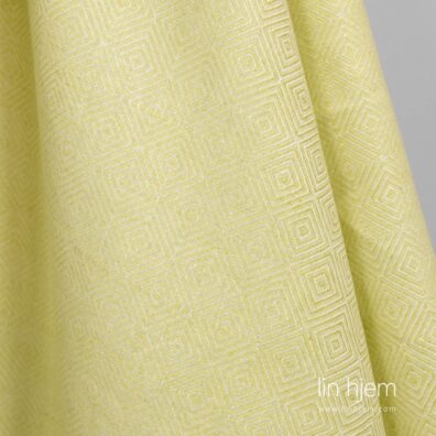 Lysegrønt stoff, lin-bomull.