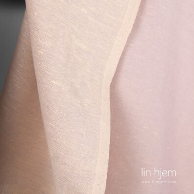 Lilla farget halvlin stoff.