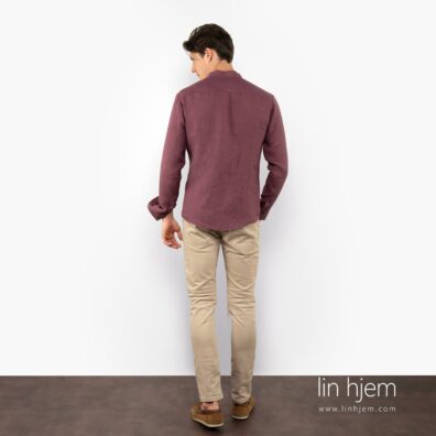 Mørk rød farget skjorte, andy.