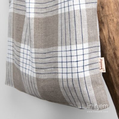 Grå veske av 100% lin, mandi.