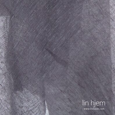 Grå lilla 100% linstoff, gjennomsiktig.