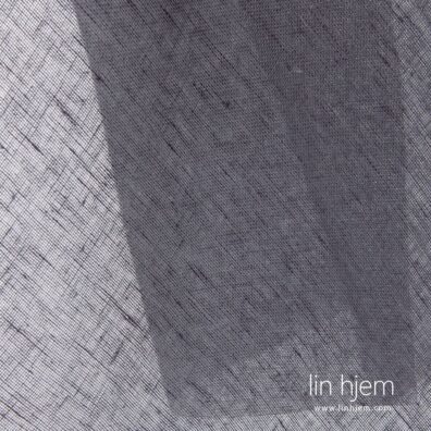 Lilla grå farget 100% linstoff.