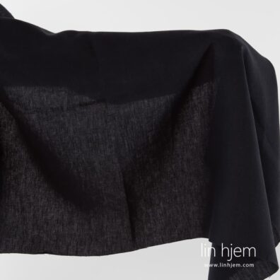 Mørkeblått linstoff.