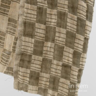 Vasket 100% linstoff, grønt.