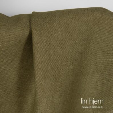 Grønt linstoff, mønstret.