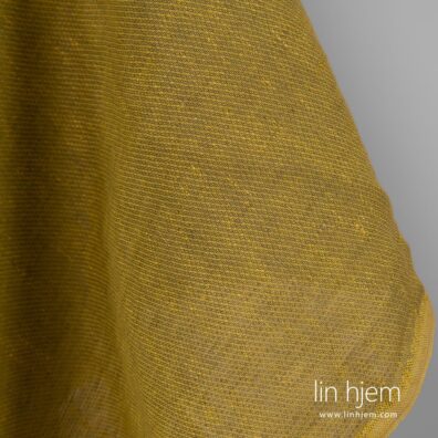 100% linstoff i grønn gul.