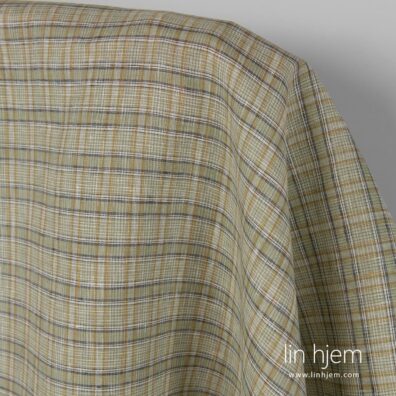 Rutete grønt linstoff.