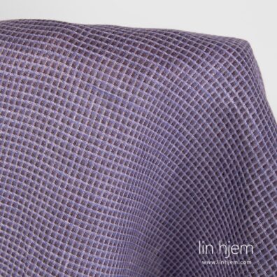 Vaffel tekstur 100% linstoff, lilla.