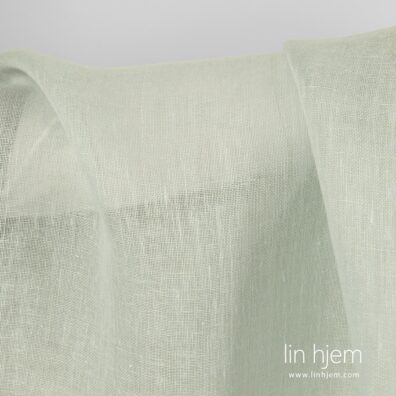 Grønnaktig 100% linstoff.