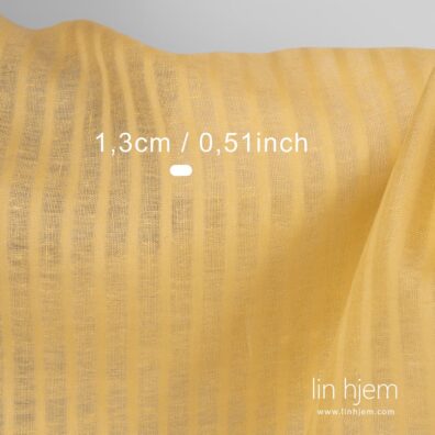 Stripete gult linstoff.