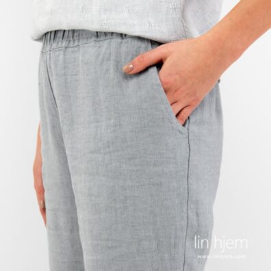 Verona grå bukse av 100% lin.