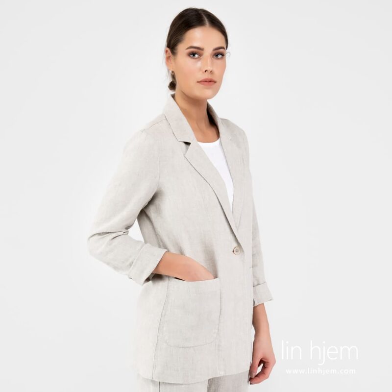 Verona lysegr&aring; jakke.