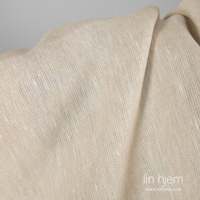 Beige 100% linstoff.