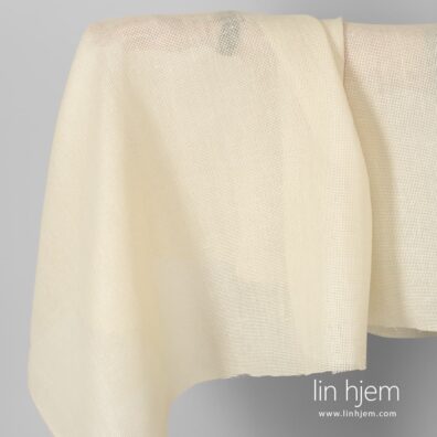 Gulaktig gjennomsiktig linstoff.