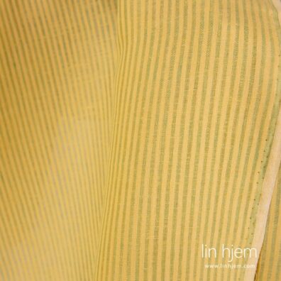 Gult stripete linstoff.