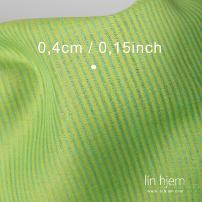 Lysegrønt 100% linstoff.