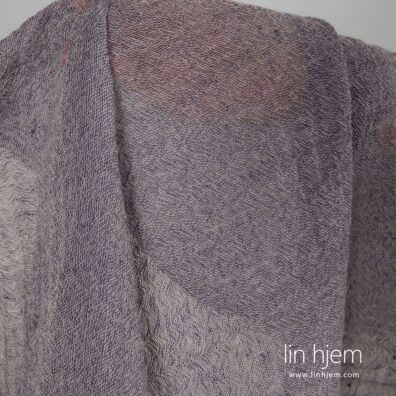 Lilla vasket lin-ull stoff.