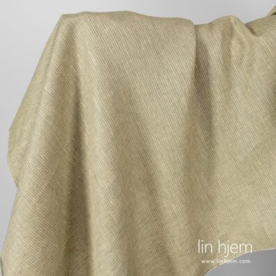 Vaffel grå-gult linstoff.