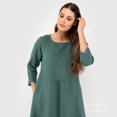 Grønn kjole, DELFINA.