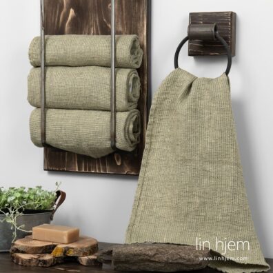 PURO gulaktig linhåndkle.