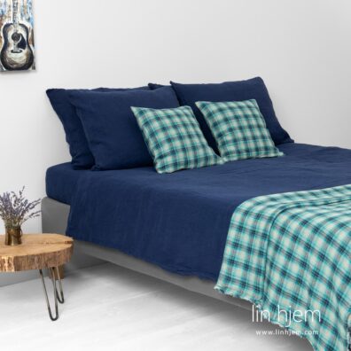 Portofino mørkeblått sengesett.