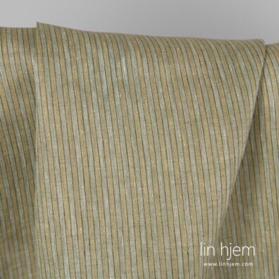 Stripete grønnaktig linstoff.