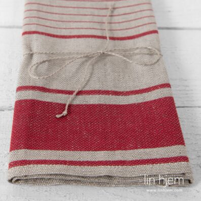 Stripete kjøkkenhåndkle.