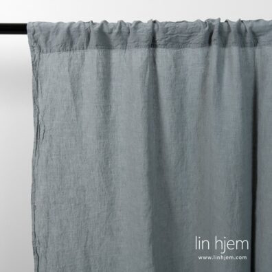 ATLANTA 100 lin gardin i blåaktig grå.
